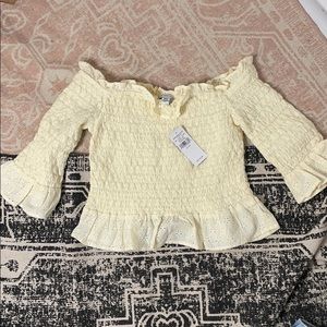 NWT American eagle off the shoulder top